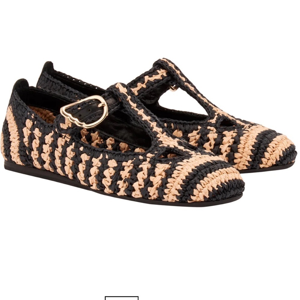 Ancient Greek Sandals x Zeus + Δione Raffia Mary Janes